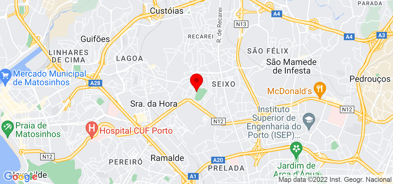 Rog&eacute;ria Craveiro - Porto - Matosinhos - Mapa