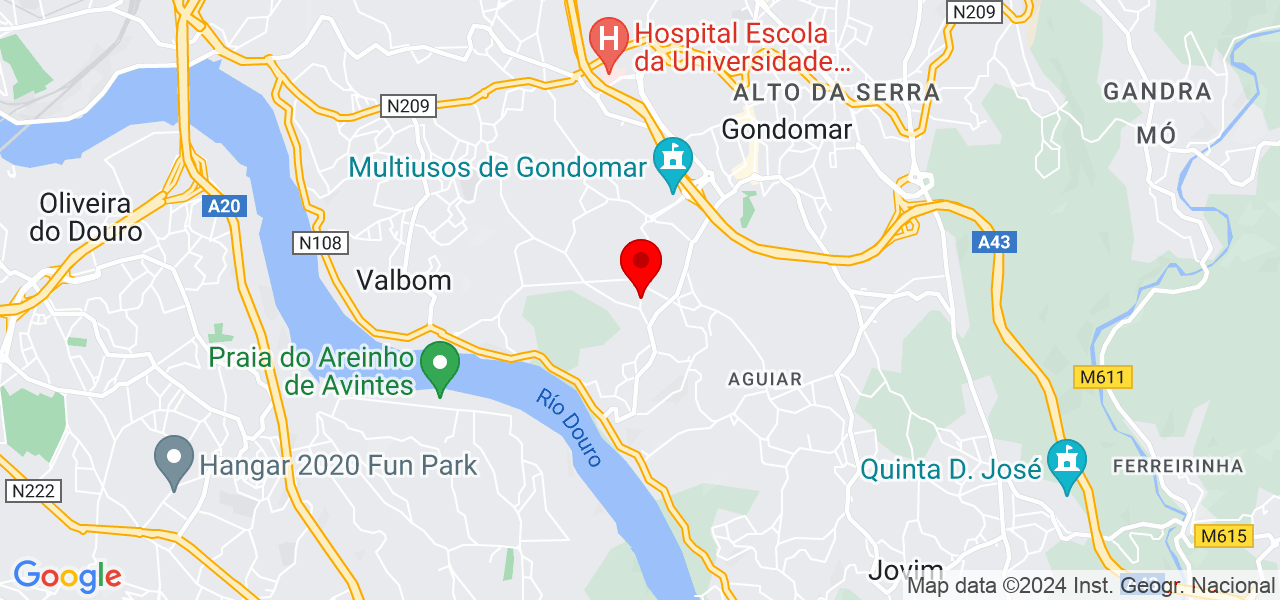 Inocencio Pinto - Porto - Gondomar - Mapa