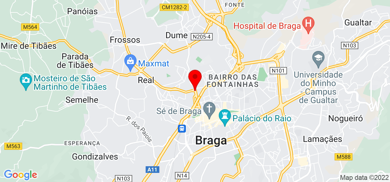 Carina Rodrigues - Braga - Braga - Mapa