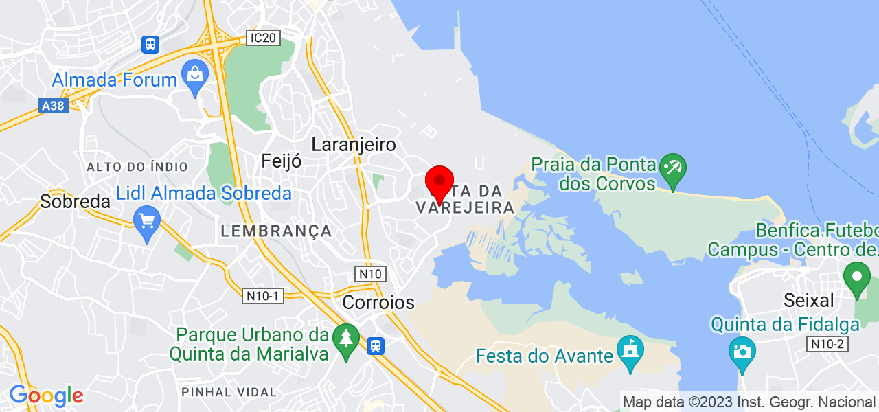 Heloisa Silva - Setúbal - Seixal - Mapa