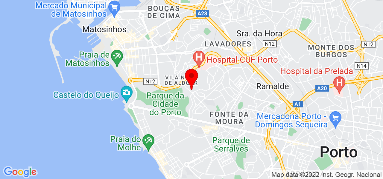 Ant&oacute;nio Pedreiras - Porto - Porto - Mapa