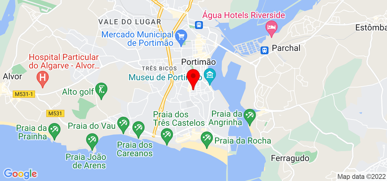 Sandro - Faro - Portimão - Mapa