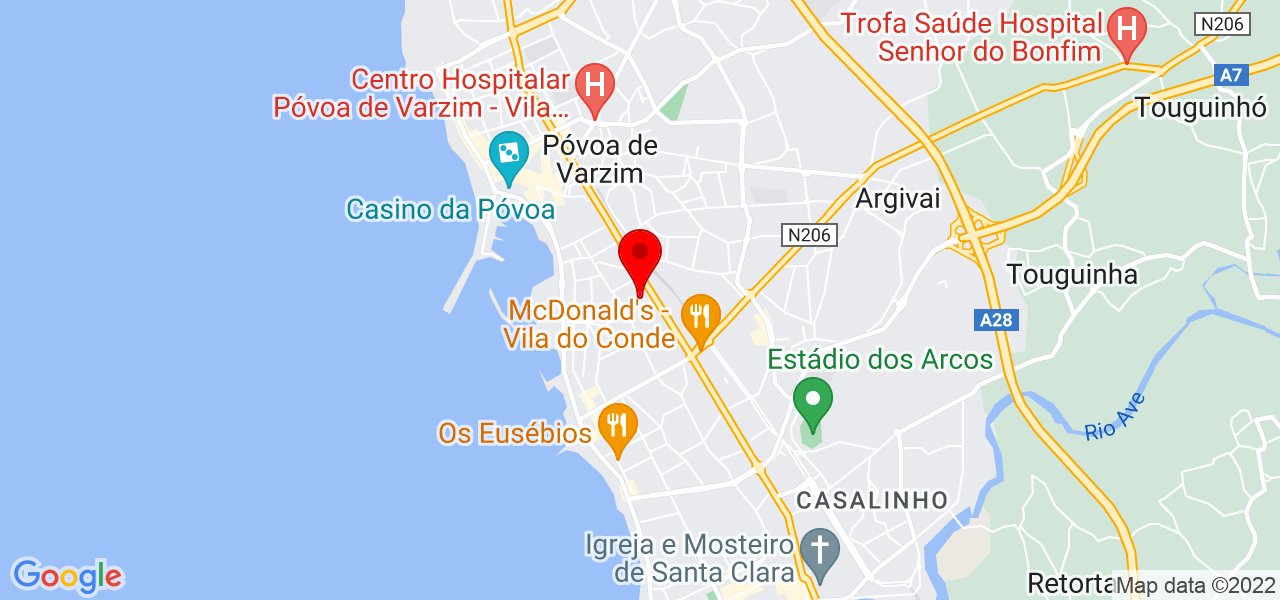 Jorge Pinheiro - Porto - Vila do Conde - Mapa
