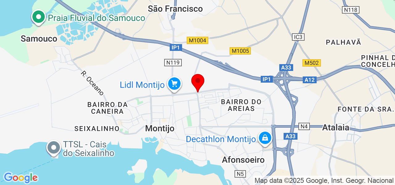 Heitor Dias - Setúbal - Montijo - Mapa