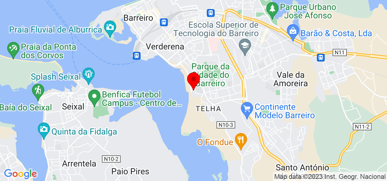 Josiane Carneiro - Setúbal - Barreiro - Mapa