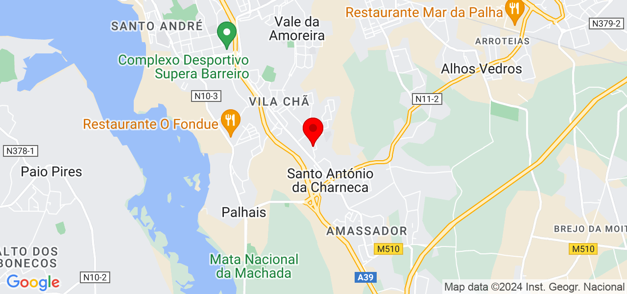 Walter Coutinho - Setúbal - Barreiro - Mapa