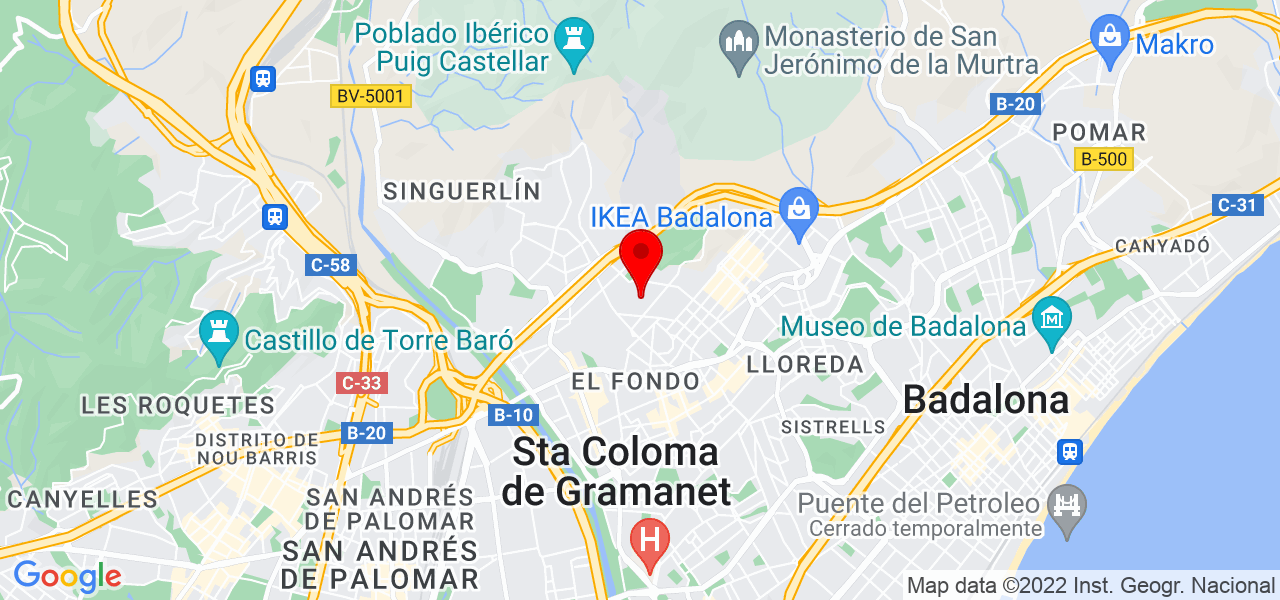 Hola busco trabajo - Cataluña - Santa Coloma de Gramenet - Mapa