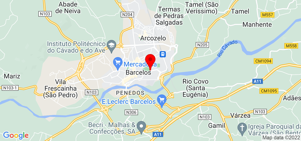 Teresa Carvalho - Braga - Barcelos - Mapa