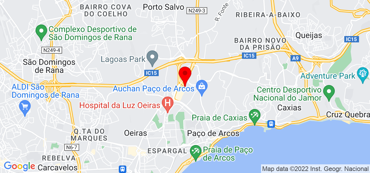Eliane Oliveira - Lisboa - Oeiras - Mapa
