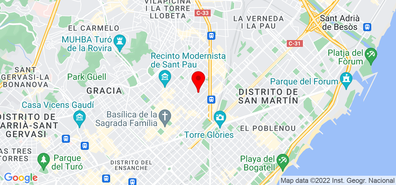 Elizabeth - Cataluña - Barcelona - Mapa