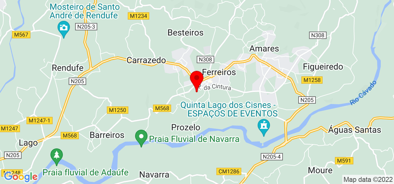 In&ecirc;s Carones - Braga - Amares - Mapa