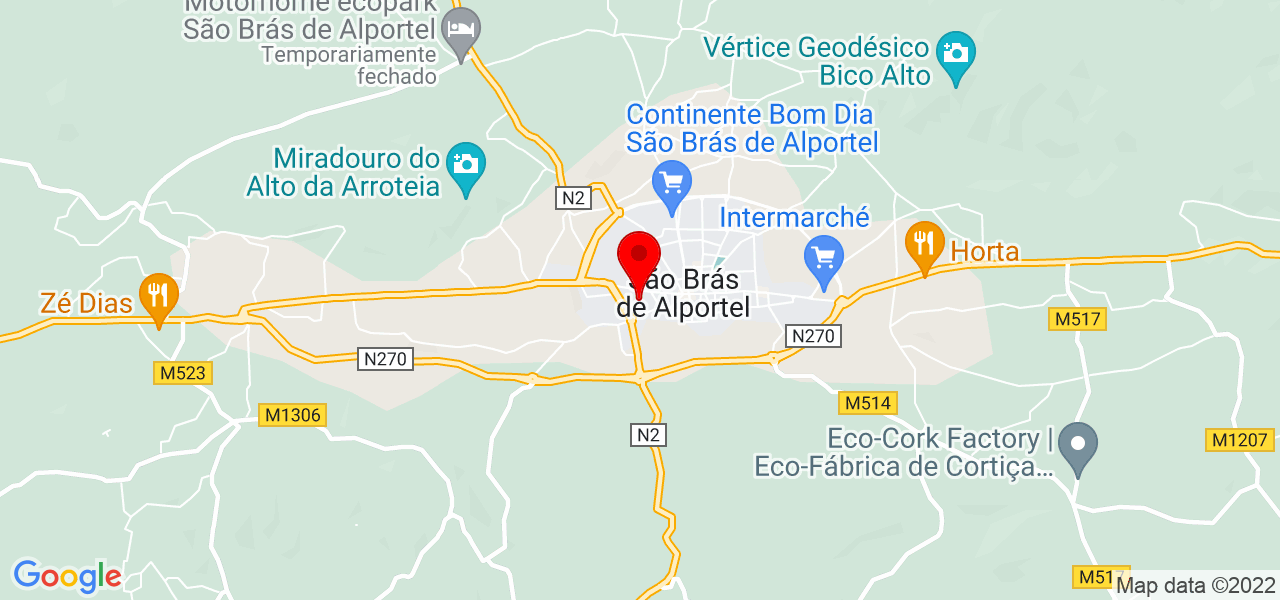 Dario Dourado - Faro - São Brás de Alportel - Mapa