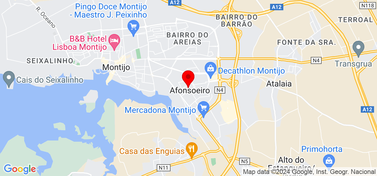 Magda Medeiros - Setúbal - Montijo - Map