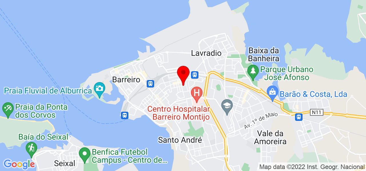 Nilza Ramos - Setúbal - Barreiro - Mapa