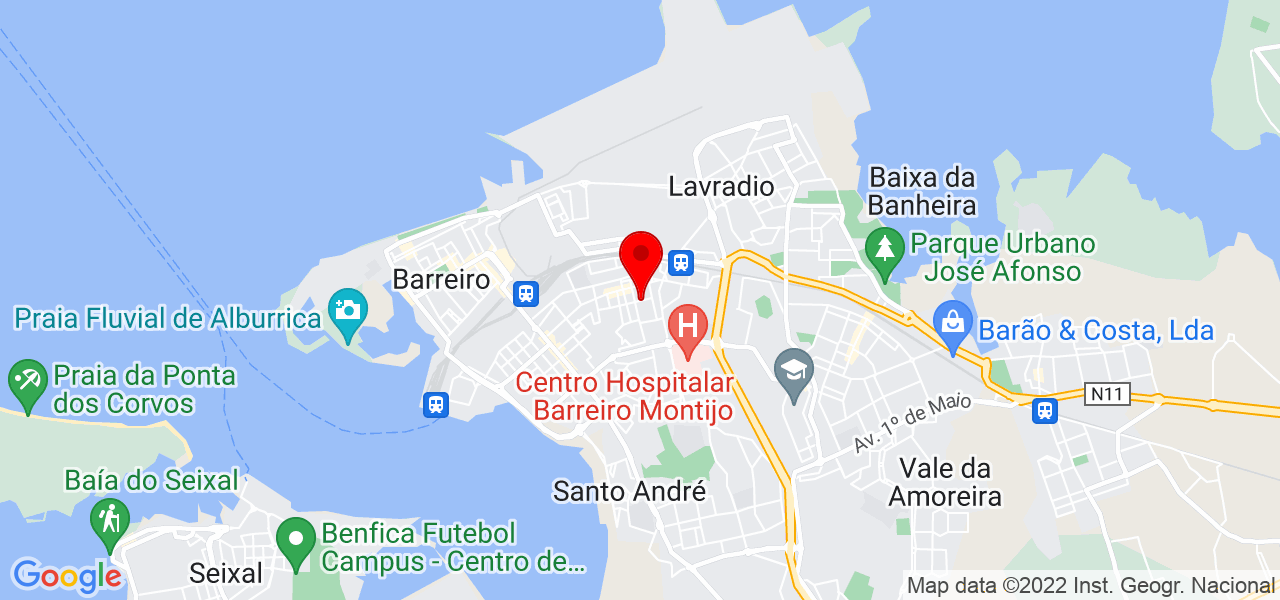 Dayse Lisboa - Setúbal - Barreiro - Map