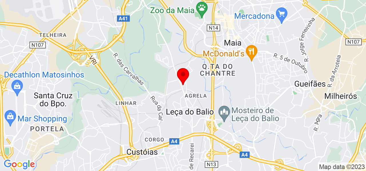 Carolina Machado - Porto - Matosinhos - Mapa