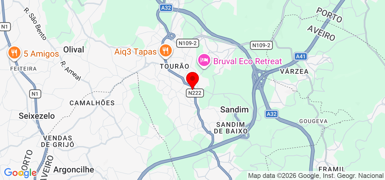 Ana Pereira - Porto - Vila Nova de Gaia - Mapa