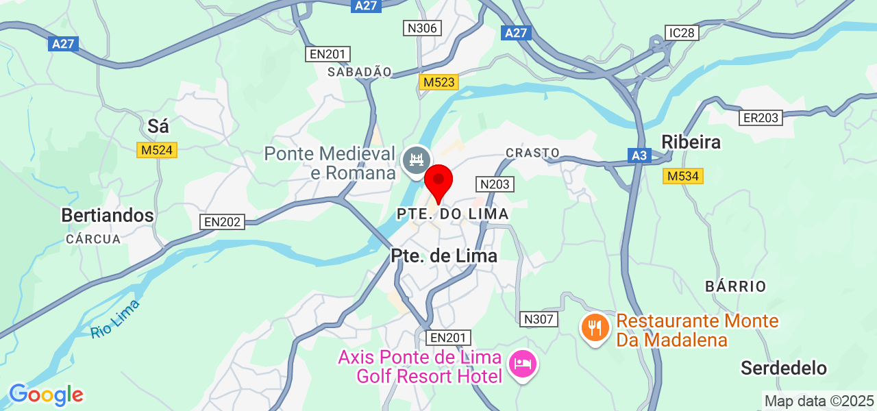 Duarte Lima - Viana do Castelo - Ponte de Lima - Map