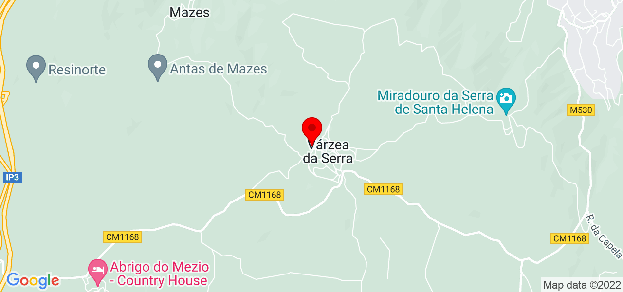 Ana Gomes - Viseu - Tarouca - Mapa