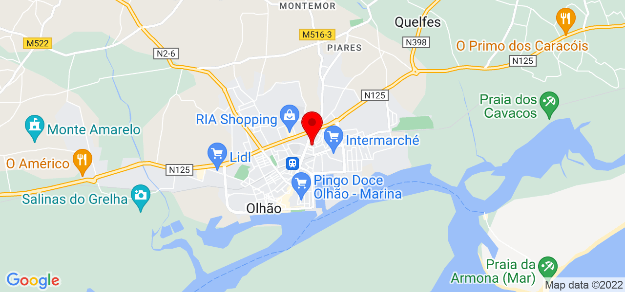 Marcos - Faro - Olhão - Mapa