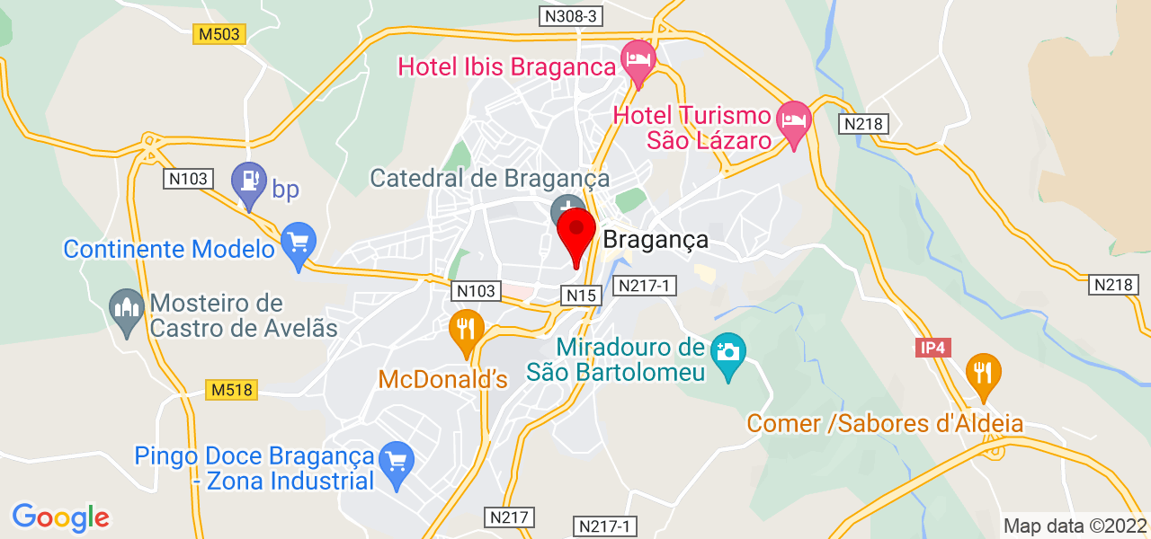 La&iacute;s Dantas - Bragança - Bragança - Mapa