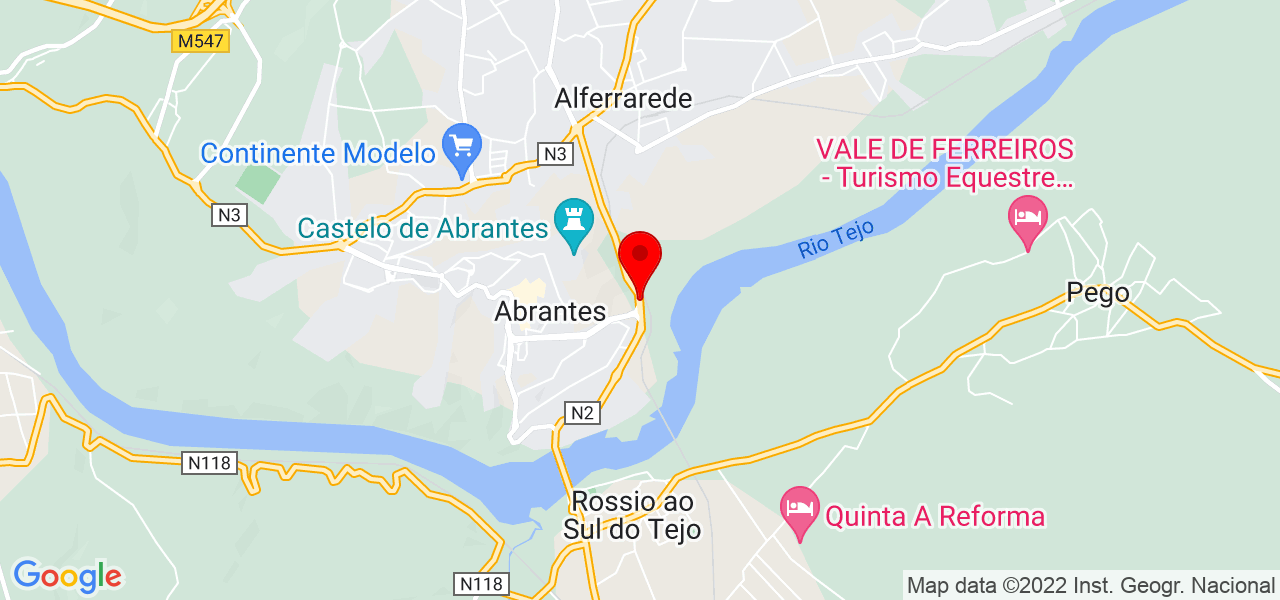 Erzsebet Zsuzsanna Dobos - Santarém - Abrantes - Mapa