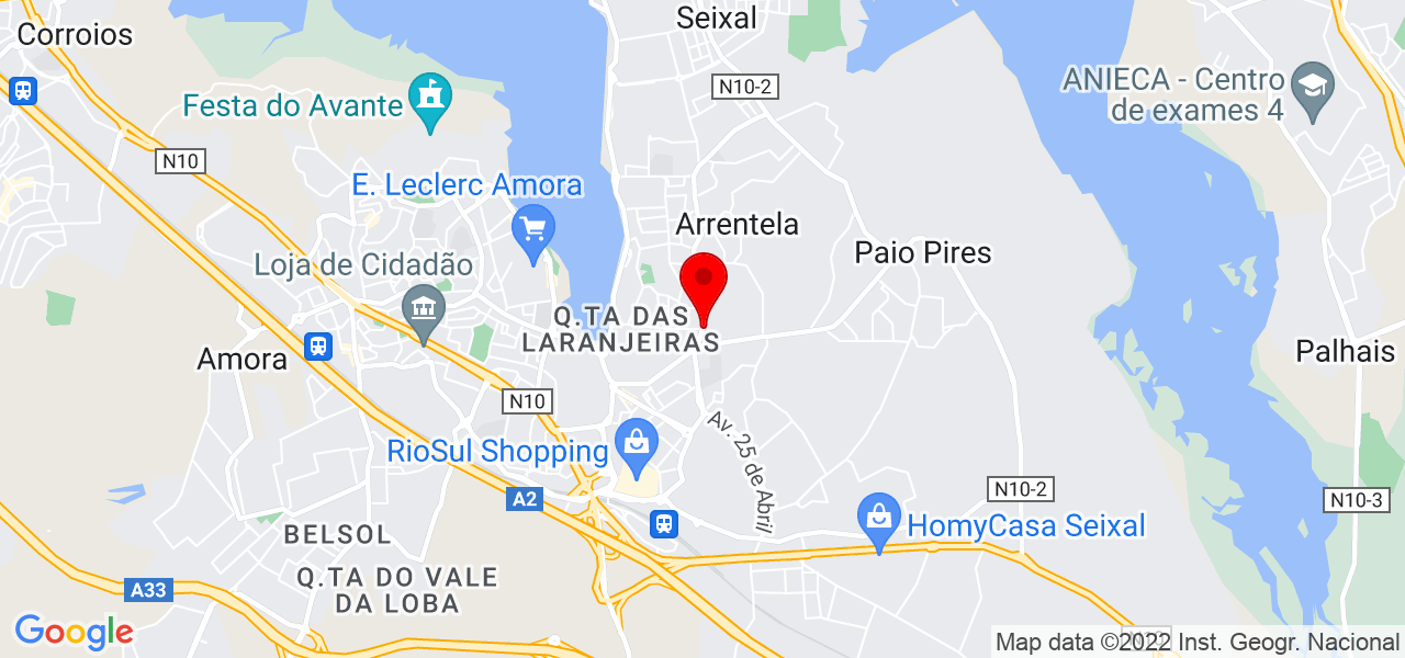 S&eacute;rgio Miranda - Setúbal - Seixal - Mapa