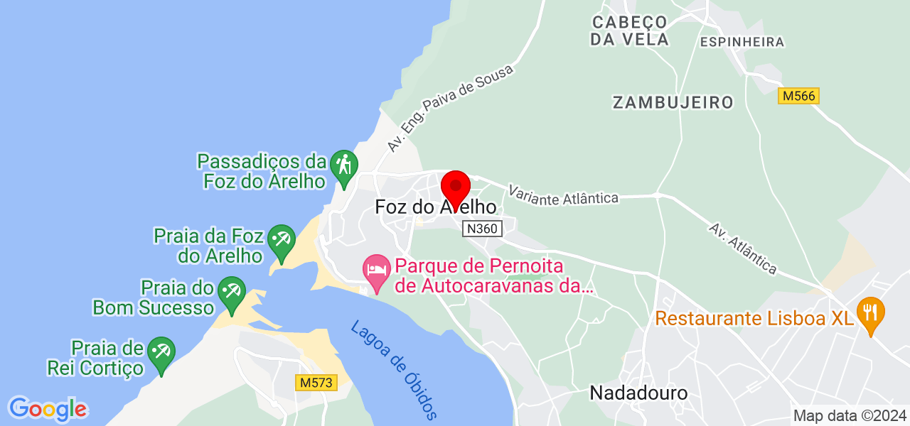 J-Alves Eletricista - Leiria - Caldas da Rainha - Mapa