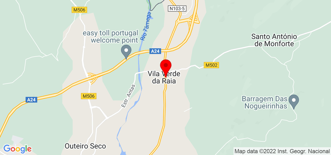 Andr&eacute; Mergulh&atilde;o - Vila Real - Chaves - Mapa