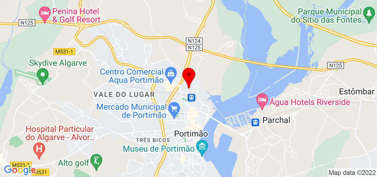 Andreia Correia - Faro - Albufeira - Mapa