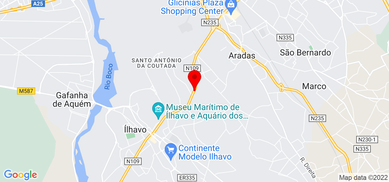 RVP DESIGN - Aveiro - Ílhavo - Mapa