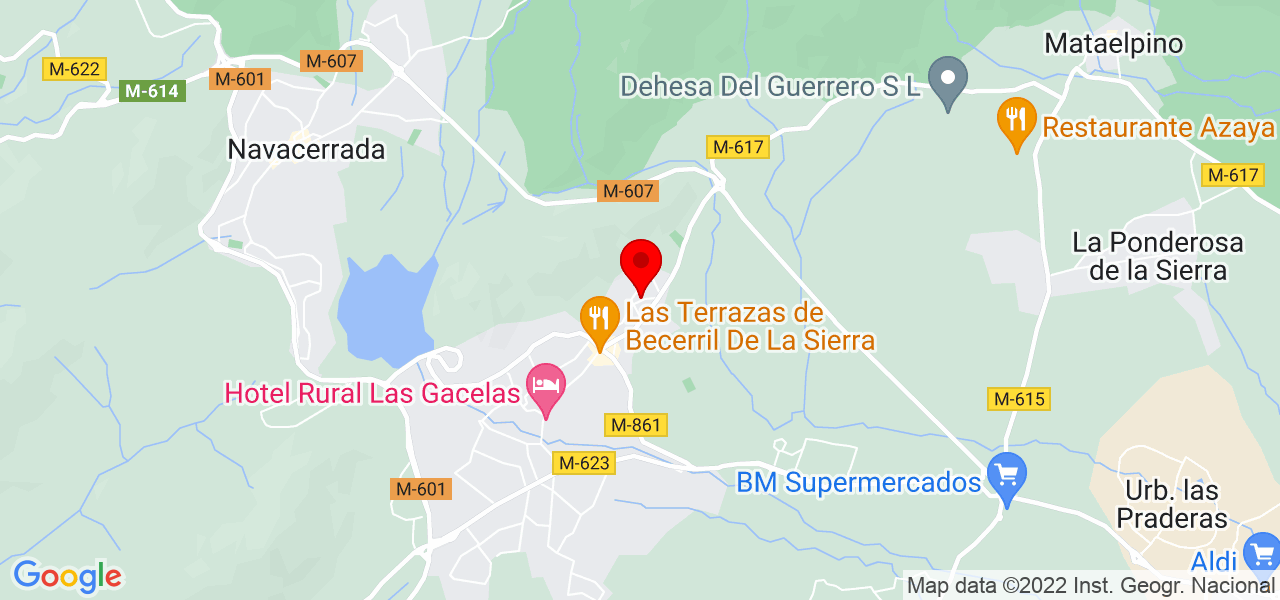 B&aacute;rbara V&eacute;lez - Comunidad de Madrid - Becerril de la Sierra - Mapa