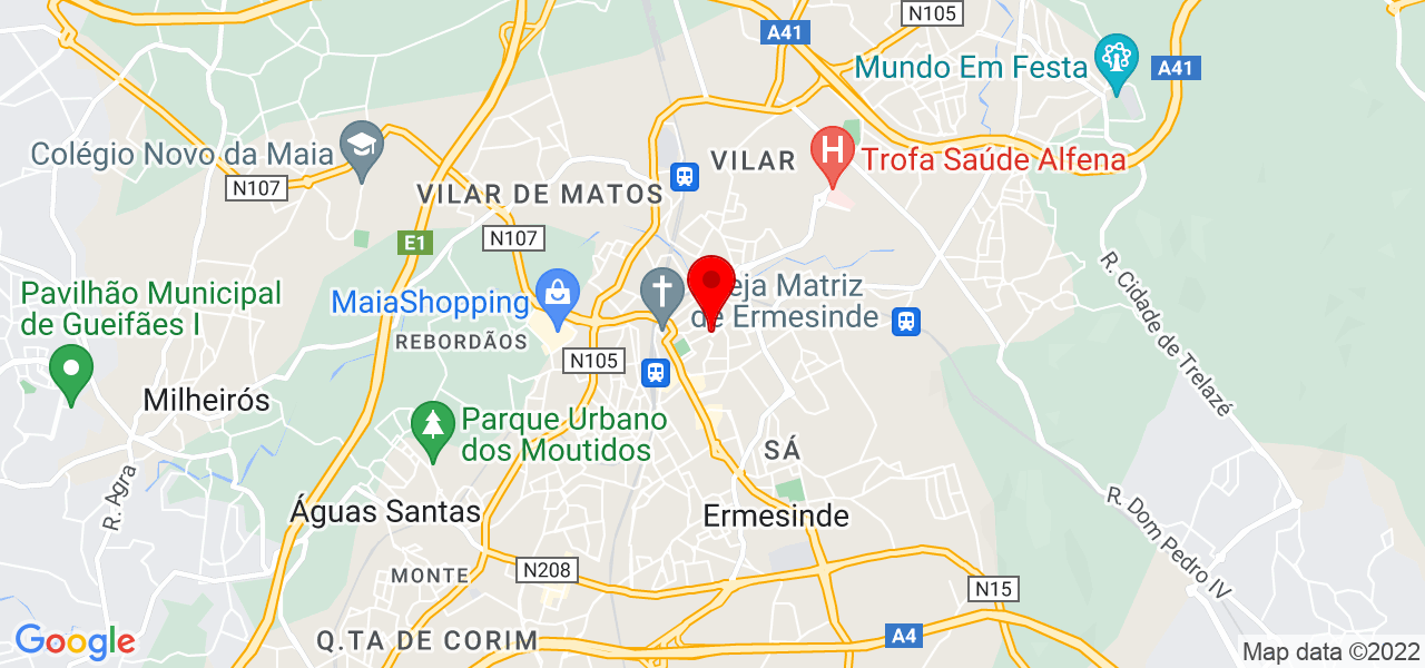 Bruno Alexandre - Porto - Valongo - Mapa