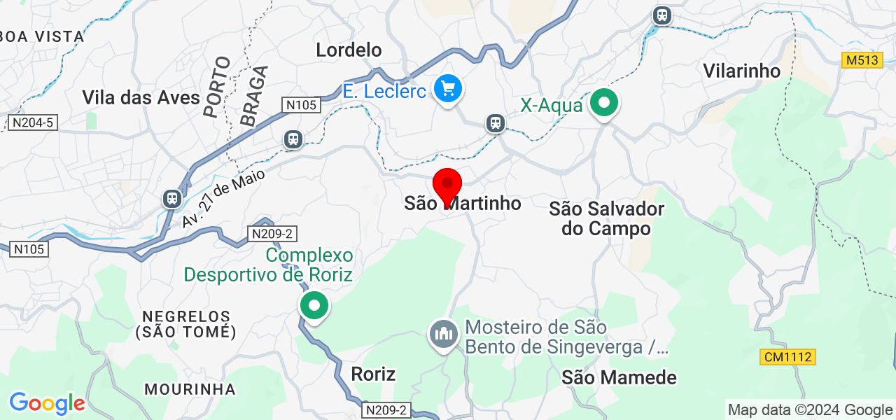 Luana costa - Porto - Santo Tirso - Mapa