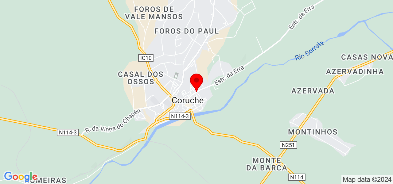 Bruna Silva - Santarém - Coruche - Mapa