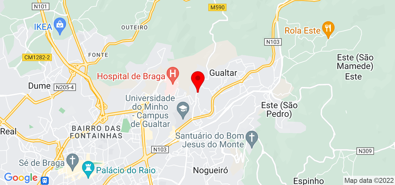 Izabel Braga - Braga - Braga - Mapa