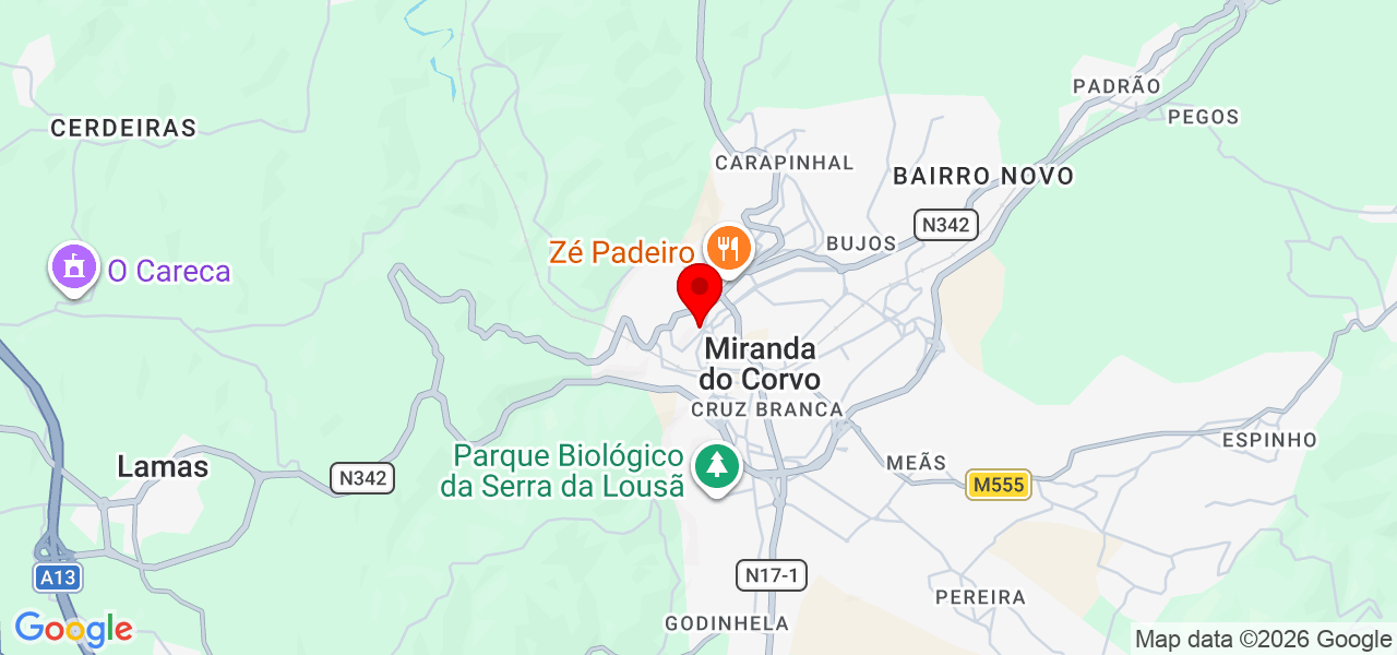 Pablo silva - Coimbra - Miranda do Corvo - Mapa