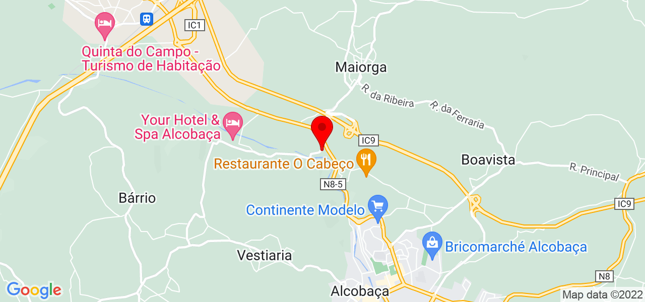 F&aacute;bio Falacho - Leiria - Alcobaça - Mapa