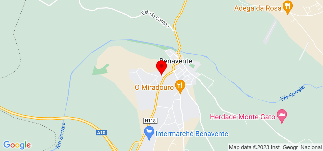 Joaqu&iacute;n Moreno - Events - Santarém - Benavente - Mapa