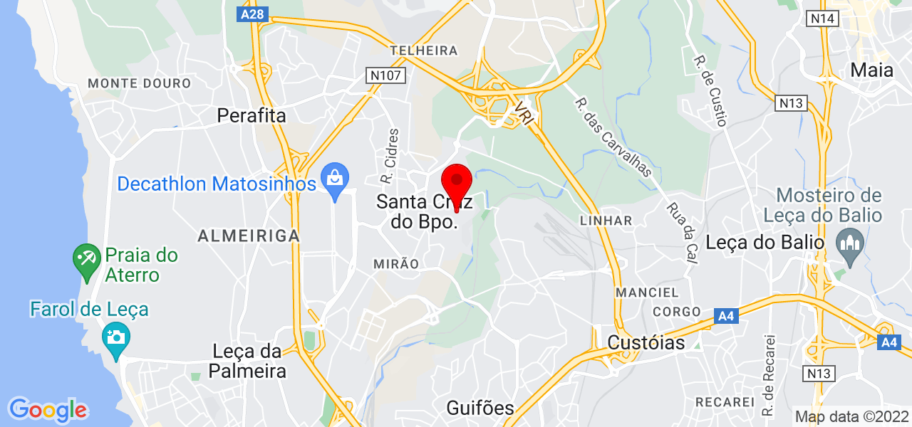 Andreia Oliveira - Porto - Matosinhos - Mapa