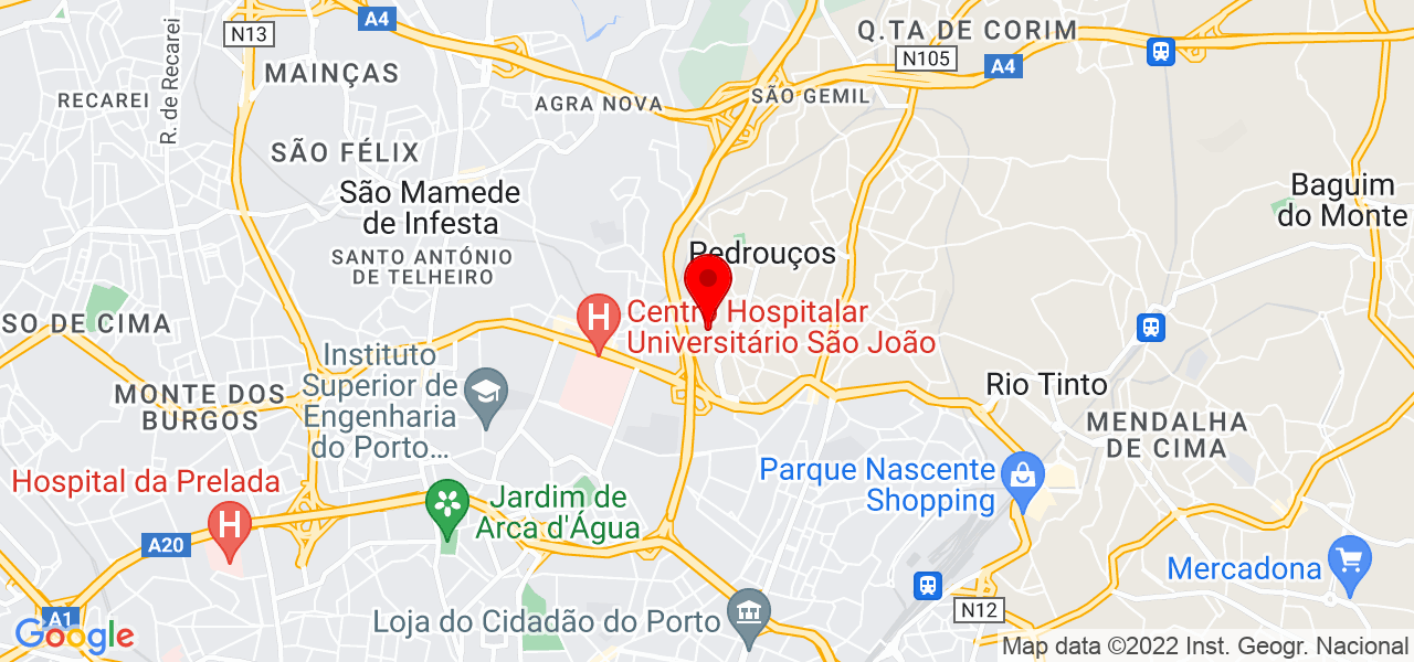 Talita Pereira - Porto - Maia - Mapa