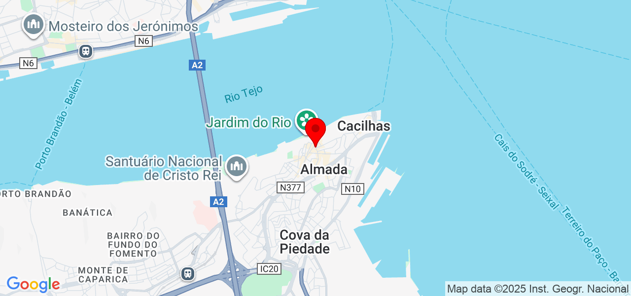 Alex Oliveira - Setúbal - Almada - Mapa