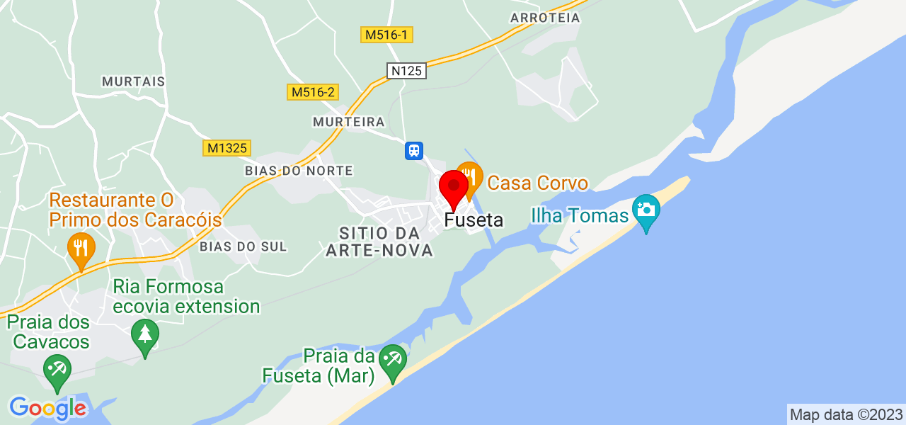 NUBIA COSTA  CASTRO - Faro - Olhão - Mapa