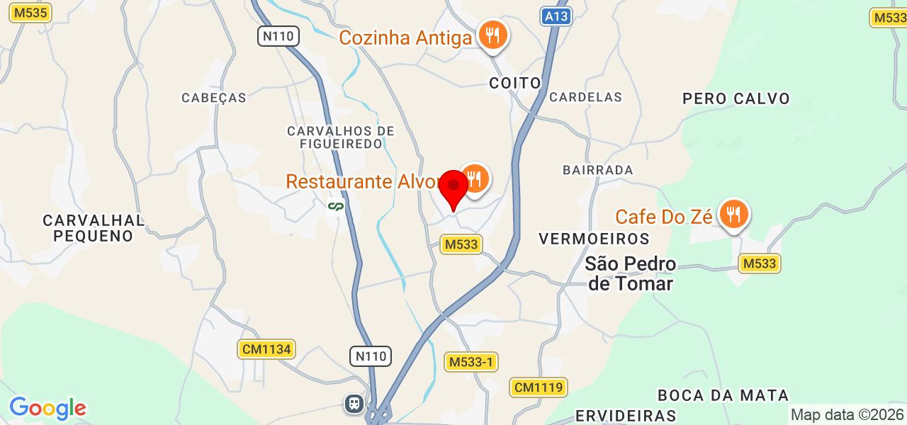 Ana - Santarém - Tomar - Mapa