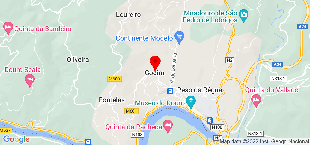 M&aacute;rio Teixeira - Vila Real - Peso da Régua - Mapa