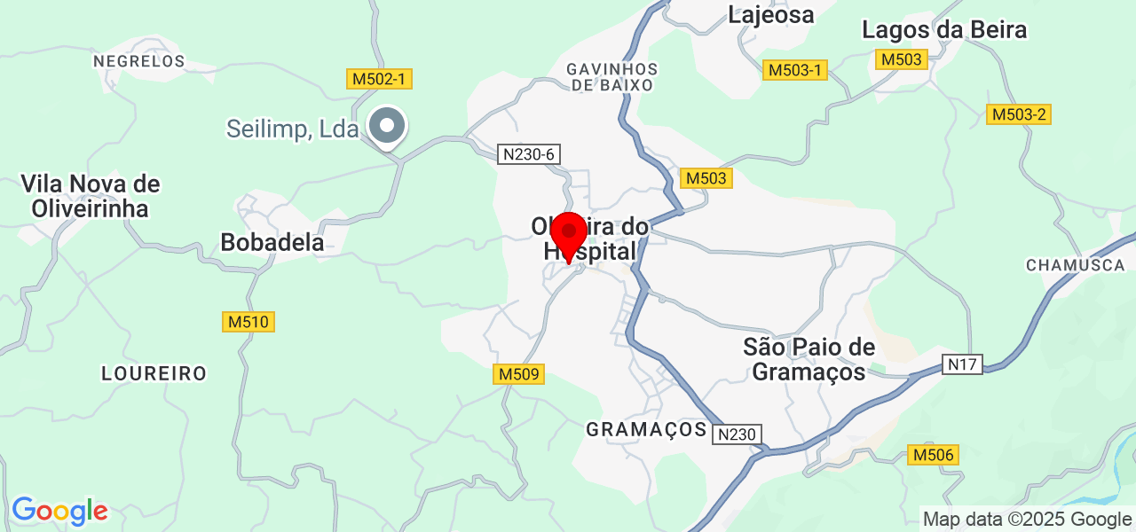 Idalia Put&ecirc;ncio - Coimbra - Oliveira do Hospital - Map