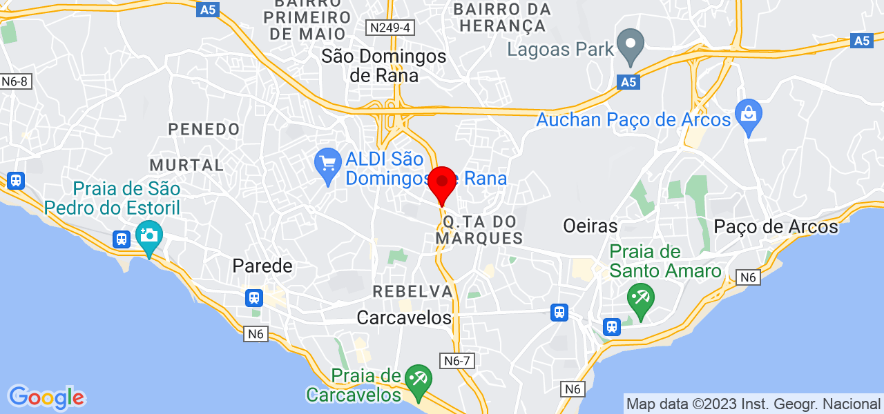 F&aacute;tima Pereira - Lisboa - Cascais - Mapa