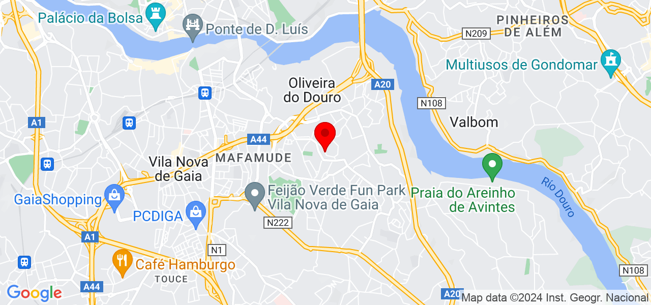 Maur&iacute;cio Cardoso - Porto - Vila Nova de Gaia - Mapa