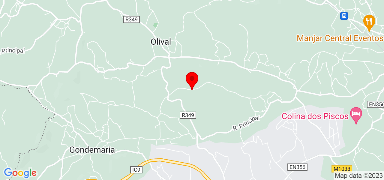 Bela L&uacute;cia - Santarém - Ourém - Mapa