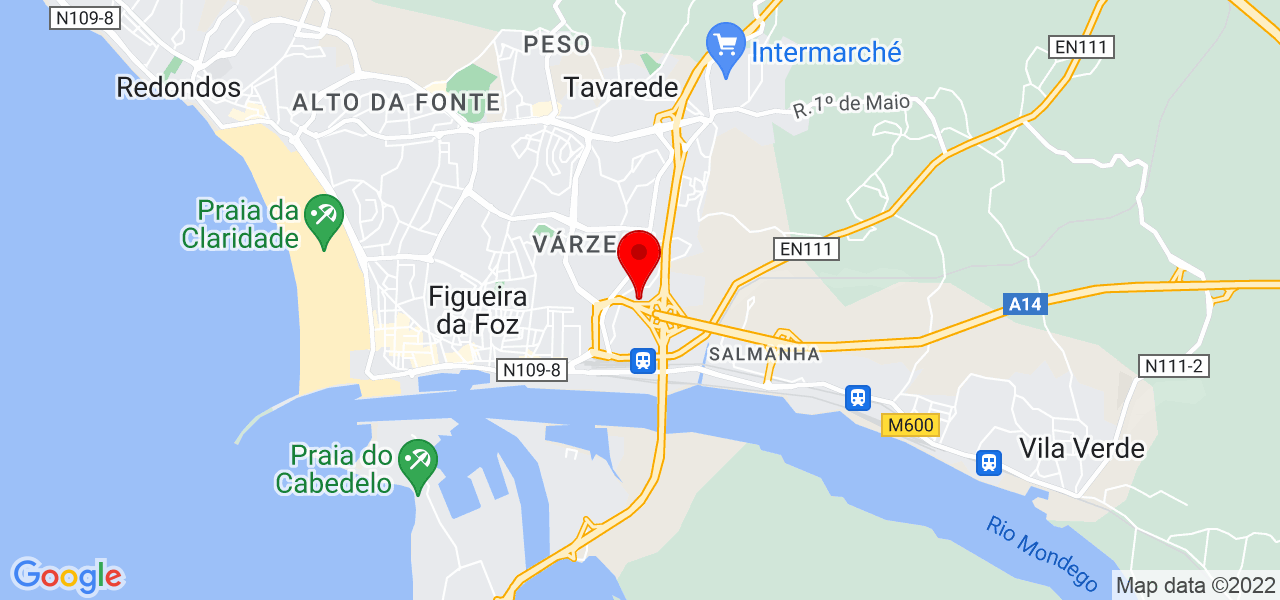 Paniz Dadashzadeh - Coimbra - Figueira da Foz - Mapa